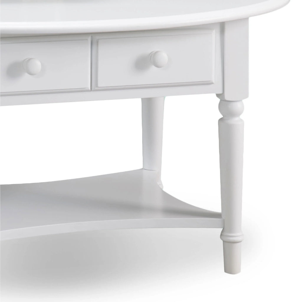 Oval Coffee Table in Orchid White E166549