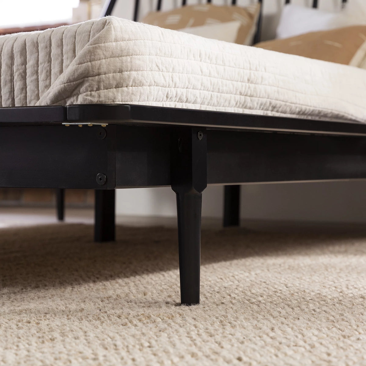 Queen Size Solid Wood Platform Bed X243