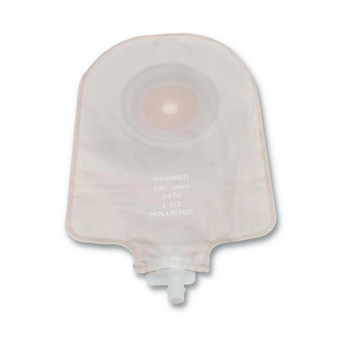 Drainable Urostomy Pouch up to 2" Stoma 9"L Transparent 5 Ct Z7583