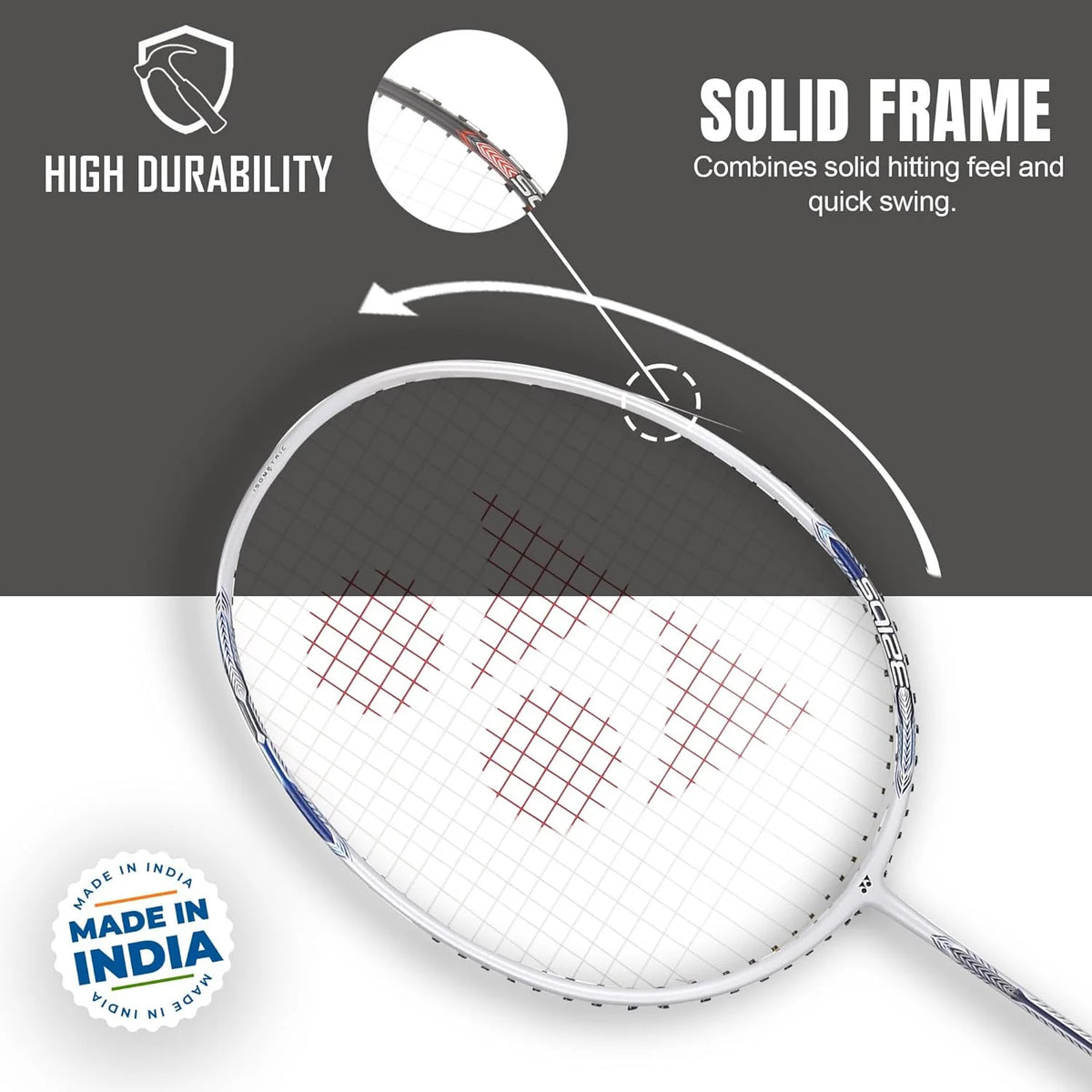 Pearl White Badminton Racquet F345482