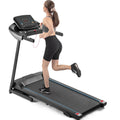 2.5HP Folding Electric Treadmill with Inclines, Black D6607