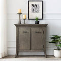 Smoke Gray-Wash 2 Door Accent Cabinet Z4801