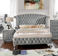 Gray Solid Wood King Bedroom Set 3pcs X996180