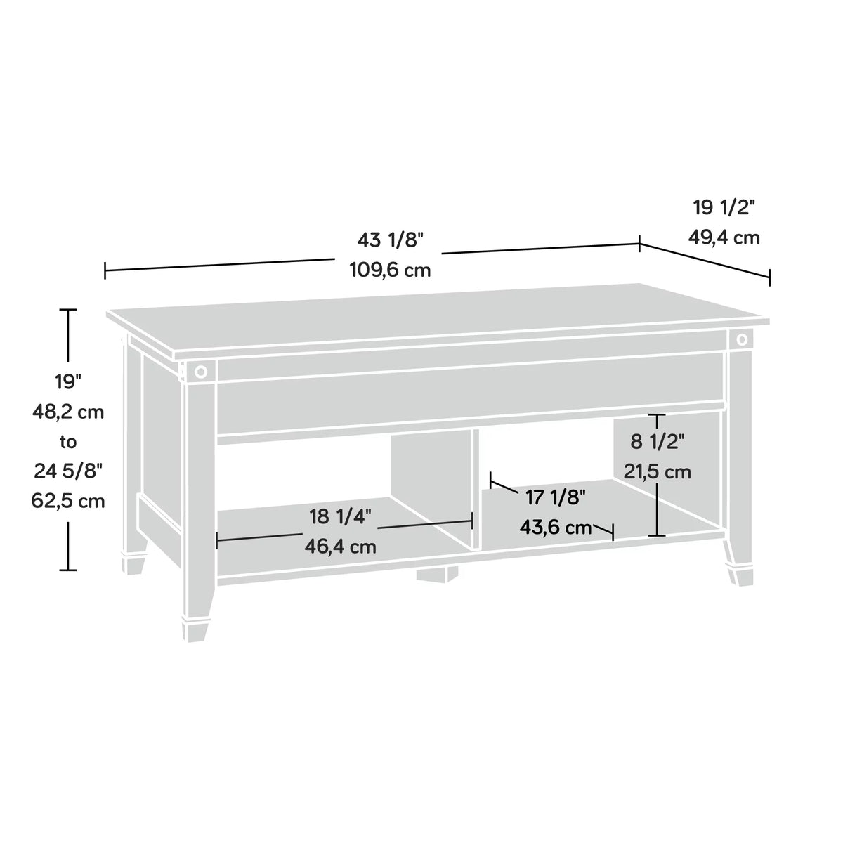 Lift-Top Coffee Table I9659