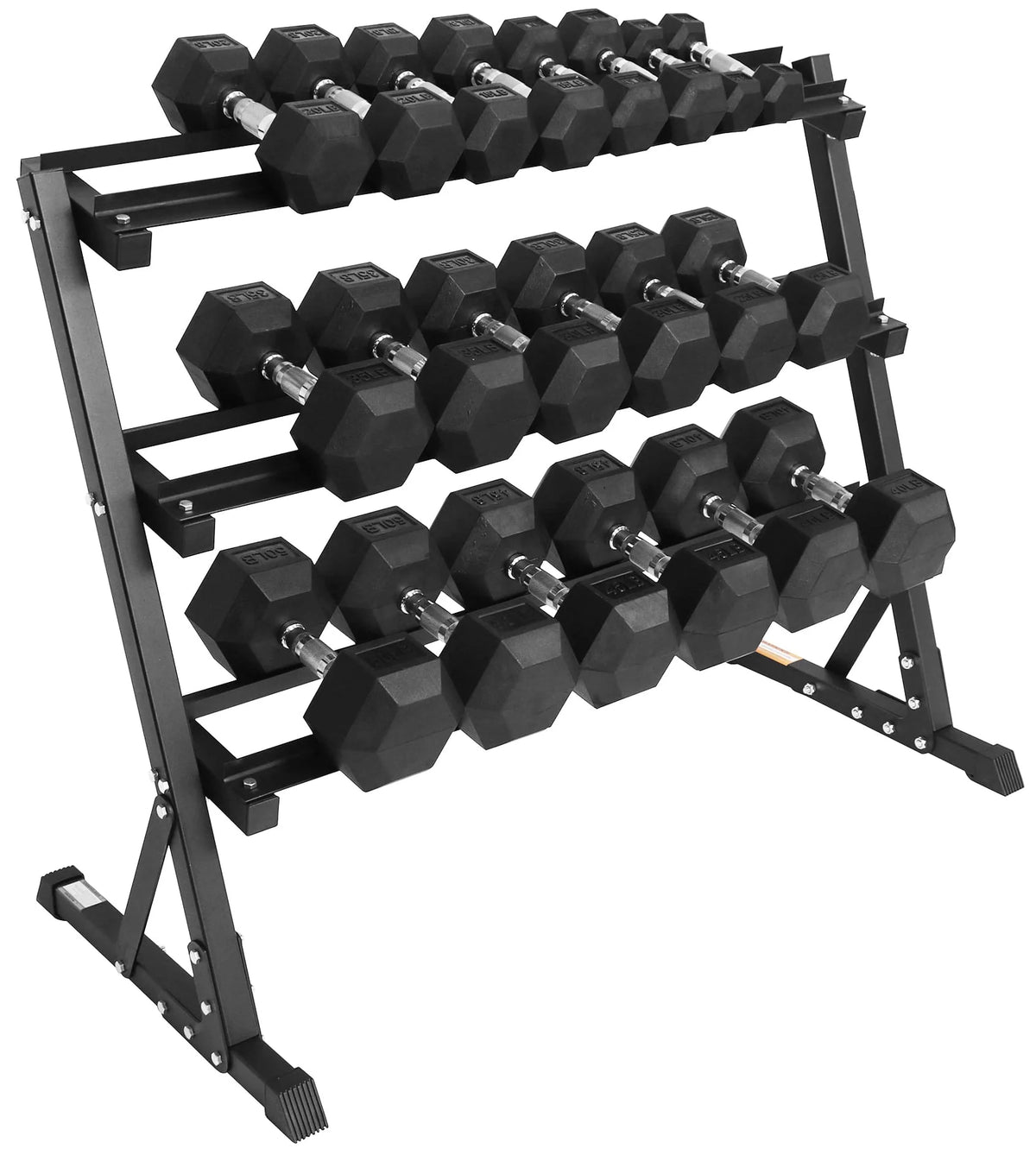 150 LB Dumbbell Set with A-Frame Rack F96077