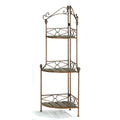 Rustic Corner Bakers Rack V9239