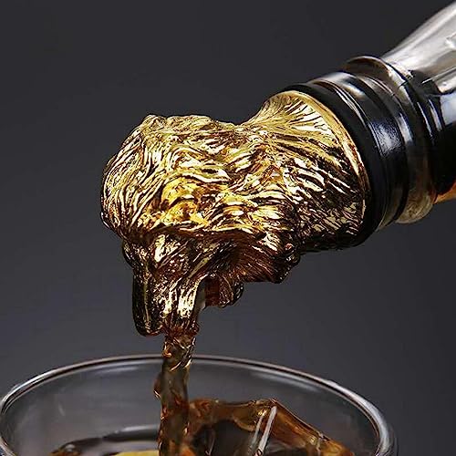Zinc Alloy Animal Stag Head Bottle Pourer Q7324