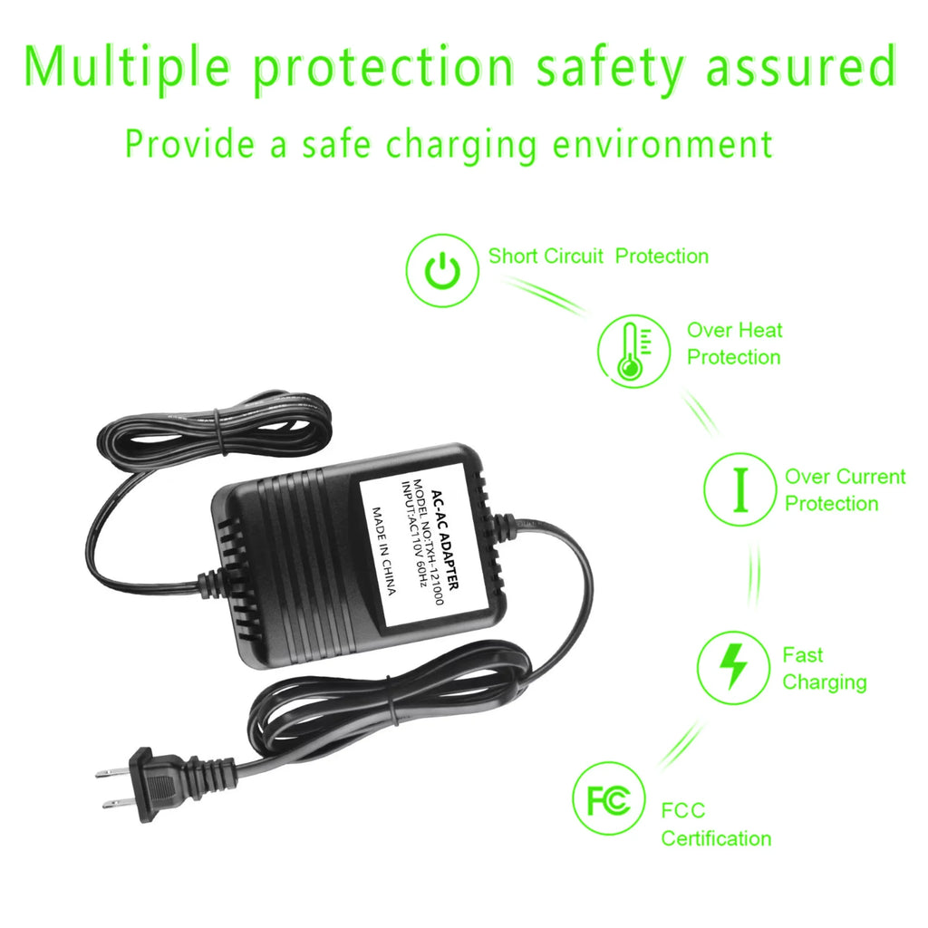 12V AC to AC Adapter Charger Power Supply Cord U849