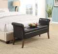 Black Storage Bench S504
