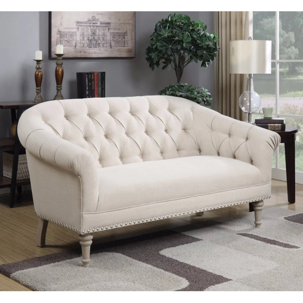 White Traditional Settee R952944