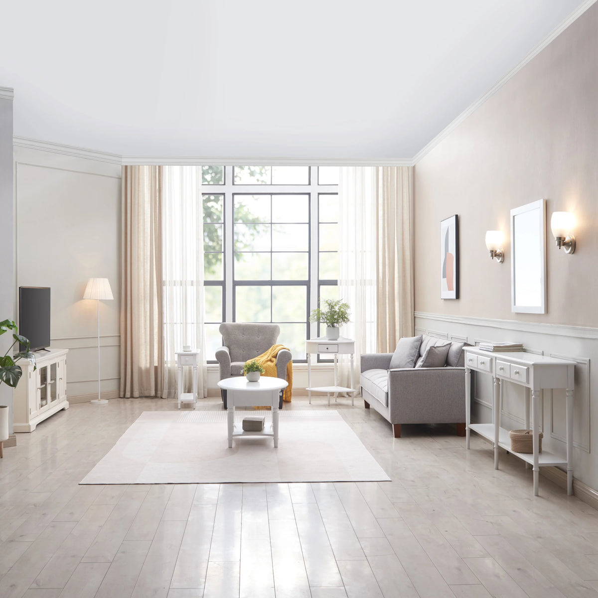 Oval Coffee Table in Orchid White E166549