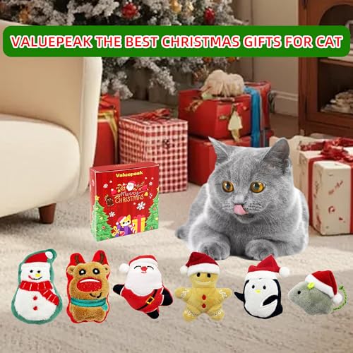 6 Pack Plush Catnip Cat Toys with Gift Box T480783
