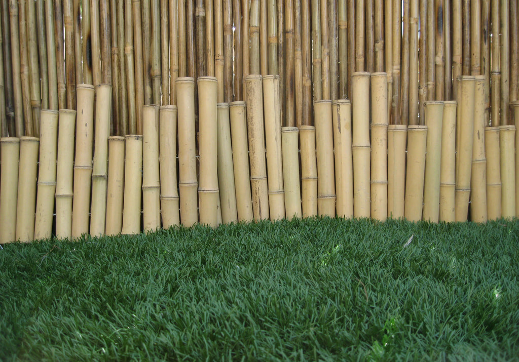 Natural Bamboo Border Edging 23" L x 8" H 5-Pack F757