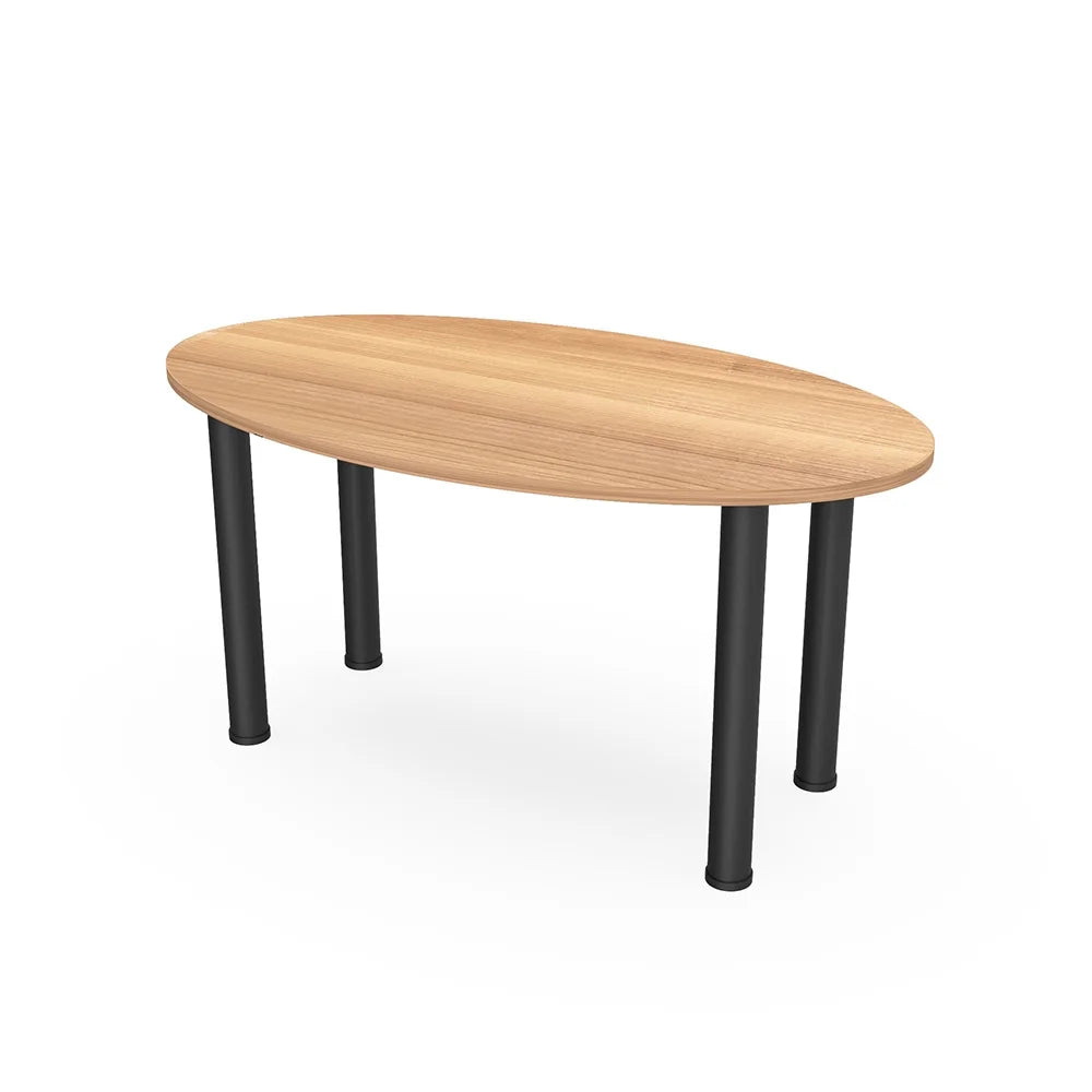 Oval Shaped Conference Room Table With Power And Data Q8460