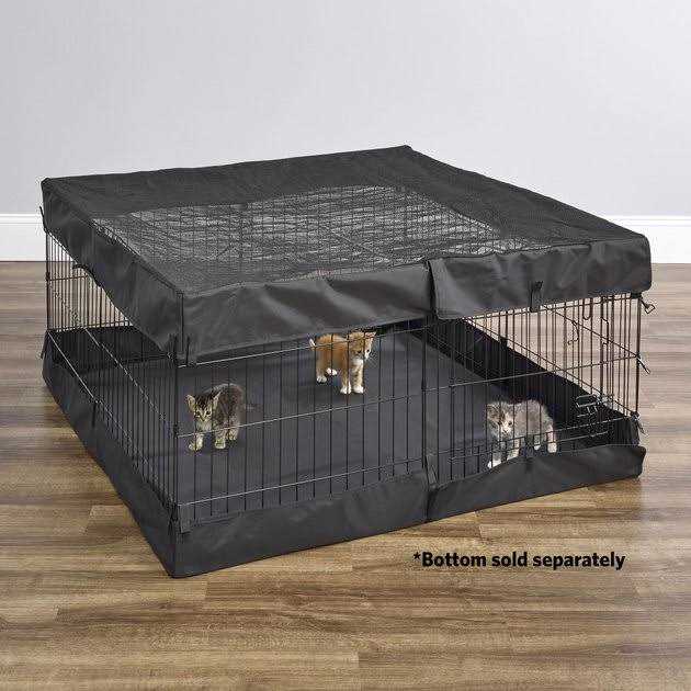 Square Exercise Pen Fabric Mesh Top H211130