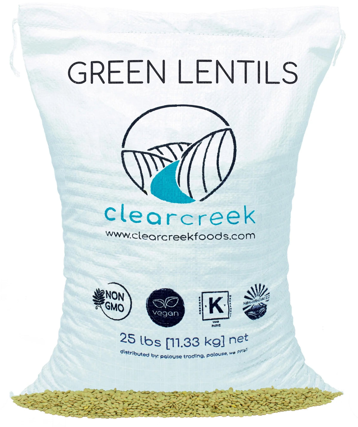 Green Lentils 25 lbs Non-GMO Dried E66697