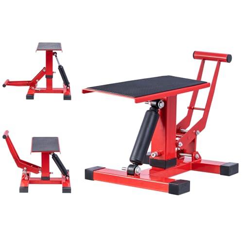 Adjustable Motorcycle Lift Stand with 450Lbs Capacity F728148