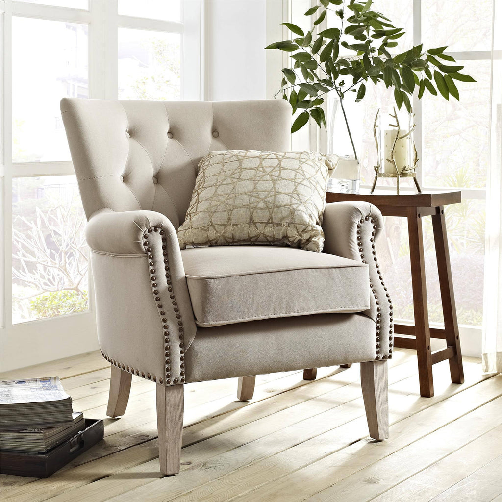 Beige Accent Chair V145041