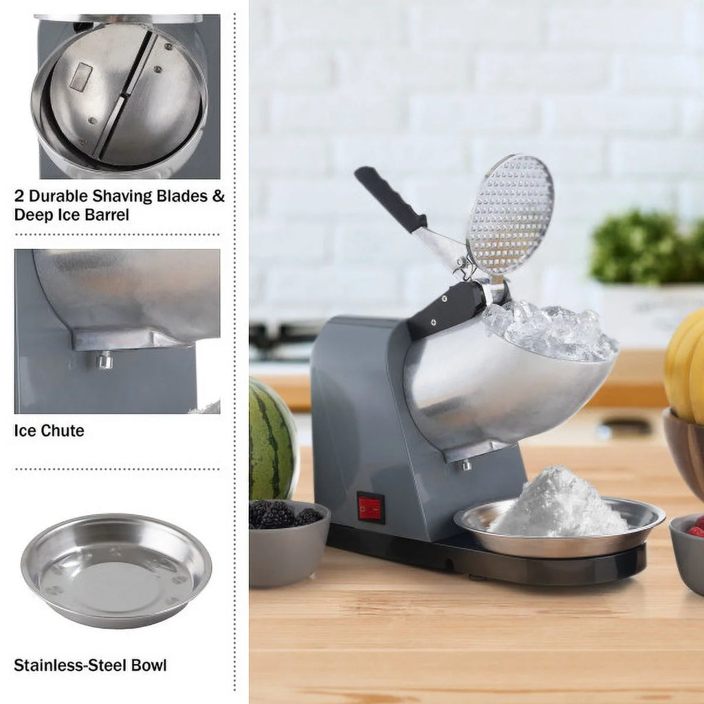 Snow Cone Machine Ice Shaver 170W Gray B48938