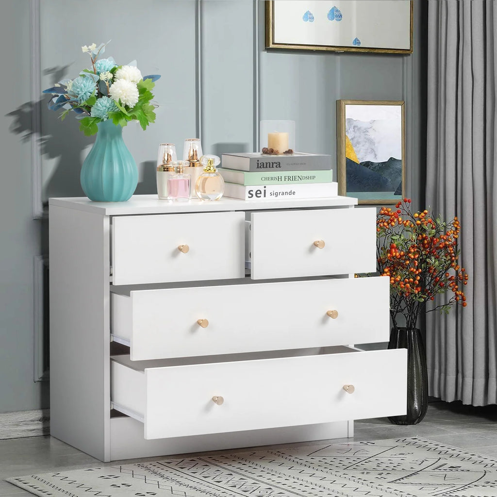 Black 6 Drawer Wood Dresser X3753