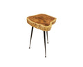 Live Edge Acacia Wood Stool/Side Table P31407