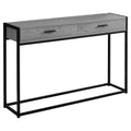 Grey Black Metal Accent Table G69549