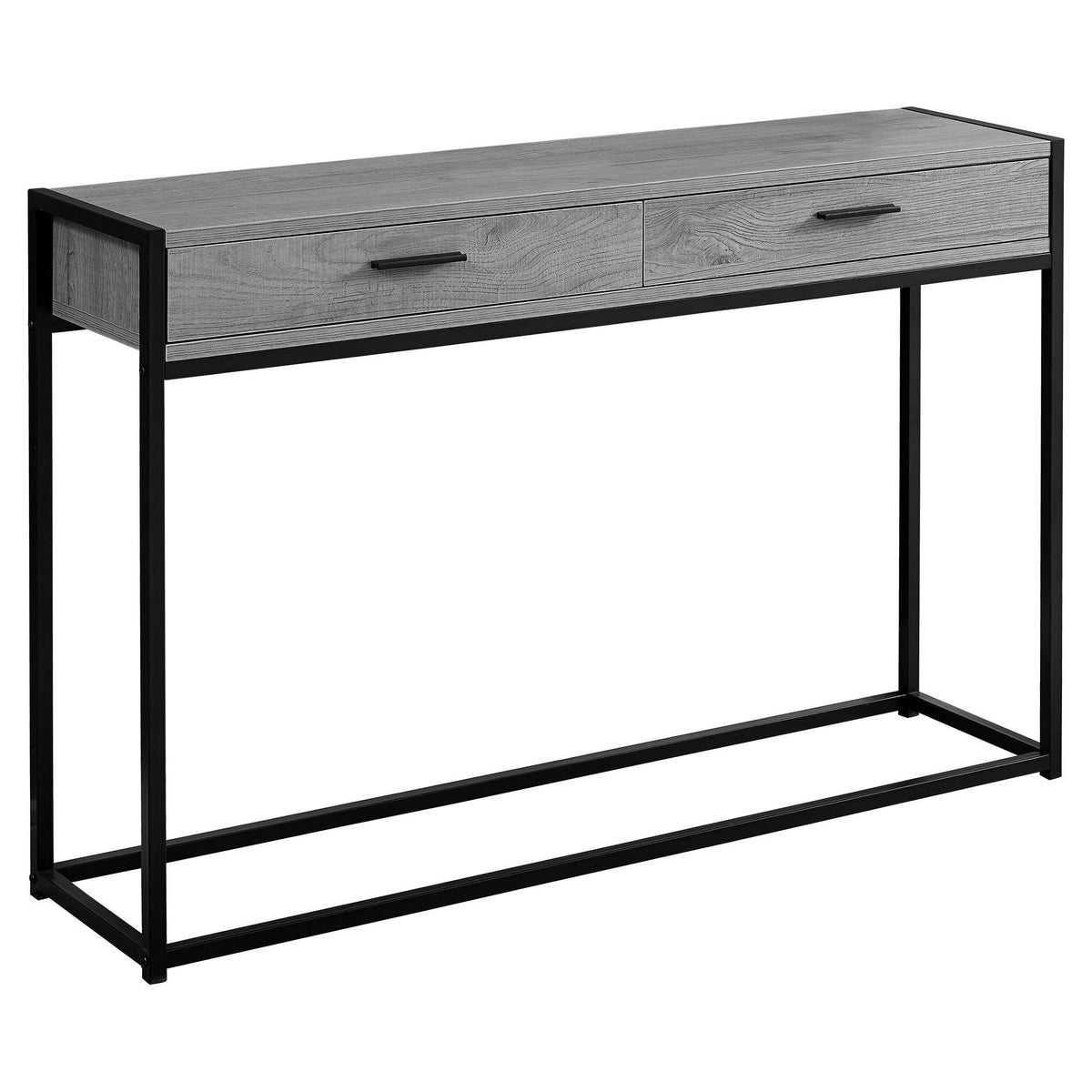 Grey Black Metal Accent Table G69549