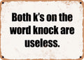 Metal Sign K457702