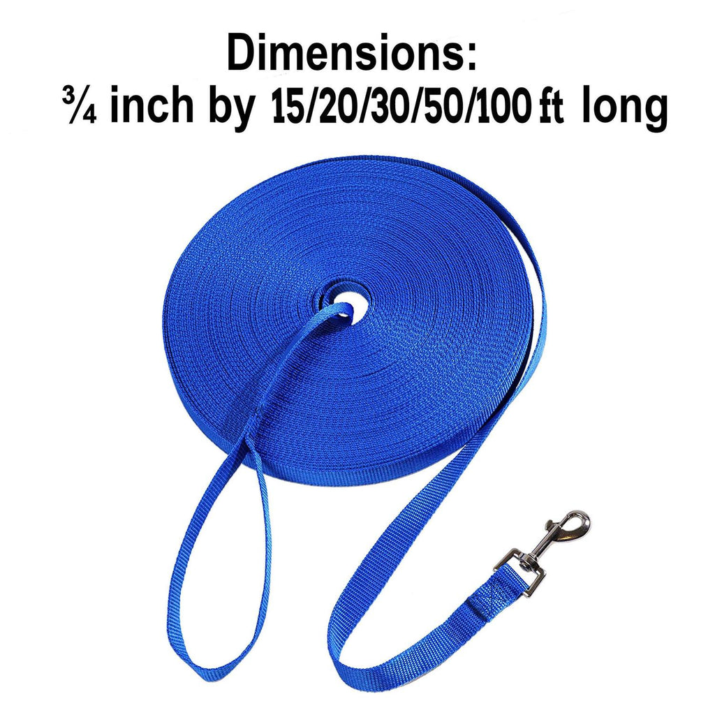 Dog Puppy Training Leash 15ft 20ft 30ft 50ft 100ft C65019