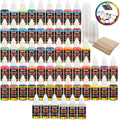 54 Color Acrylic Airbrush Paint Set with Cleaner Thinner N553979