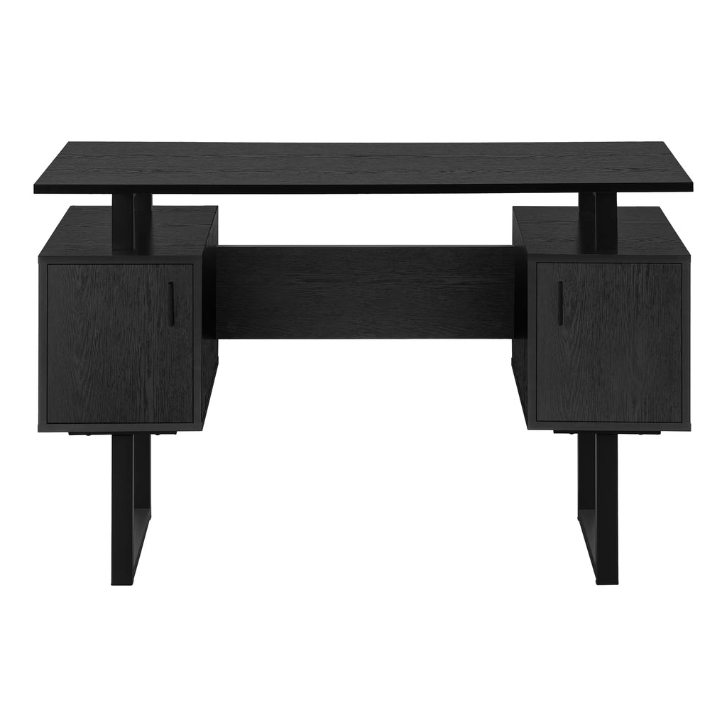 Black 48"L Computer Desk with Storage G679
