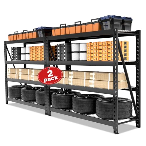 68" W x 24" D x 65" H 7200 LBS Heavy Duty Metal Shelving R755601