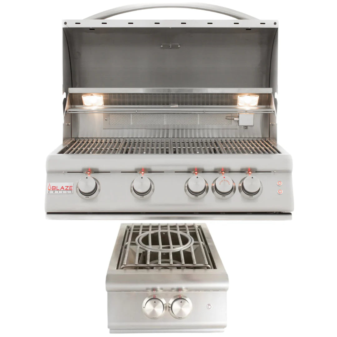 32 in. Natural Gas Grill & Side Burner G100