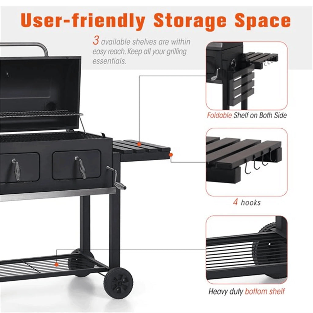 Charcoal Grill Portable BBQ Grill Black C910