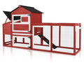 Grey Poultry Cage with Wheels, Nesting Box, Tray, and Roof H891