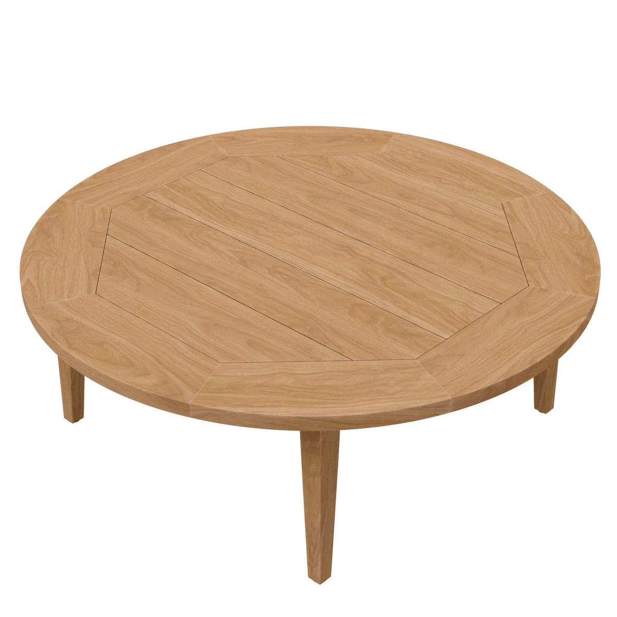 Round Teak Wood Coffee Table J103441