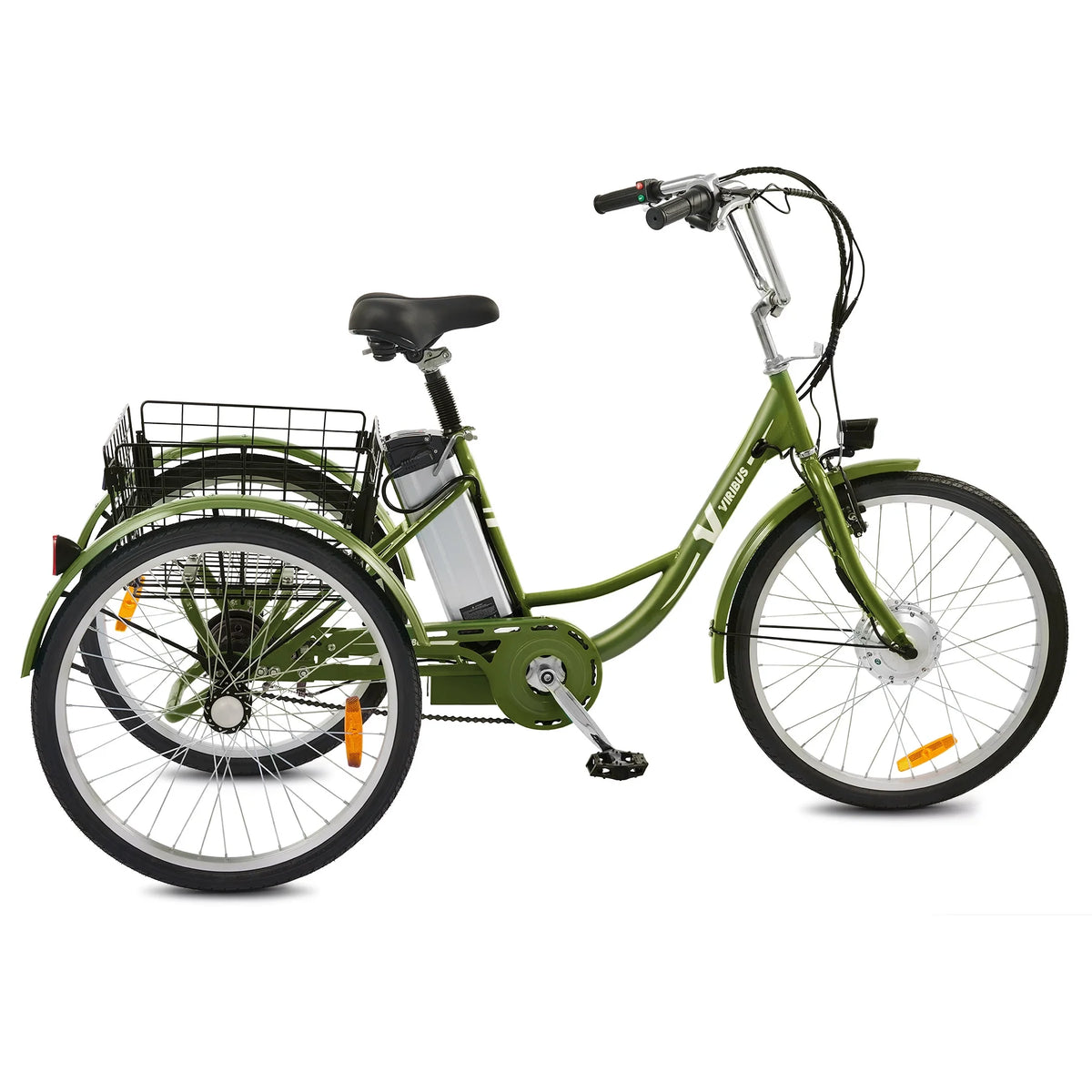 Electric Tricycle for Adults 3 Wheel Electric Bike 250W White X15343