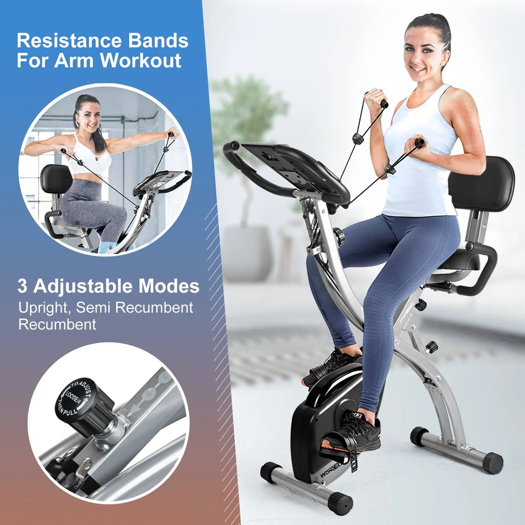 Folding Magnetic Exercise Bike T611