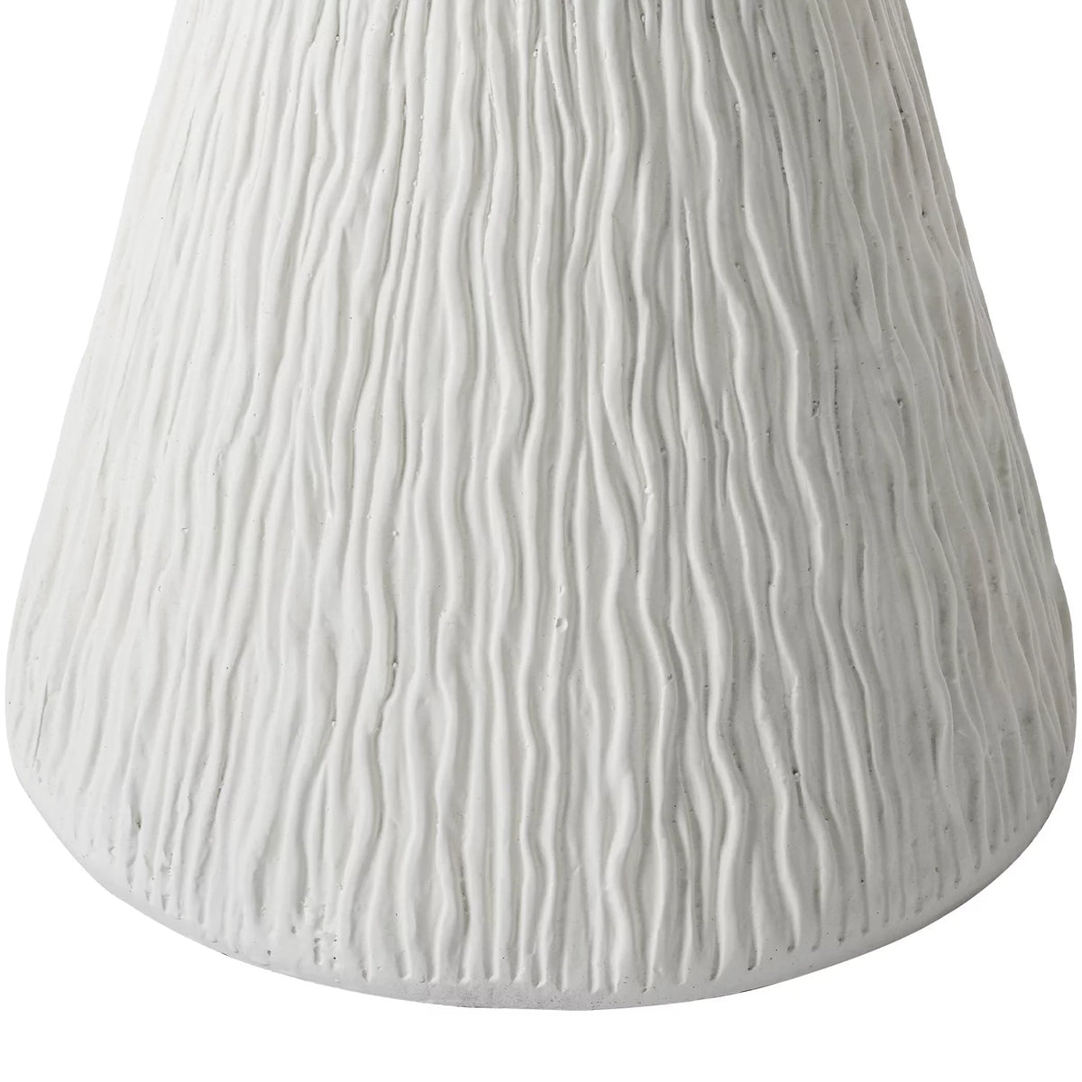 White Round Concrete Side Table T22492