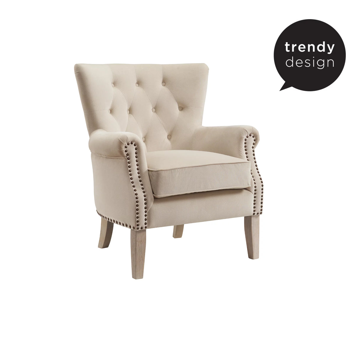 Beige Accent Chair V145041