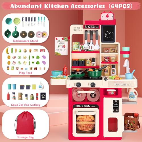 Green Kids Kitchen Playset with Sound and Light F325