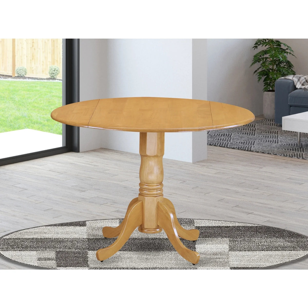 Round Table With Two 9" Drop Leaves M437