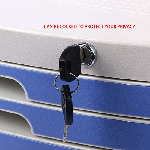 10 Layers Lockable Flat Blue File Cabinet X420295