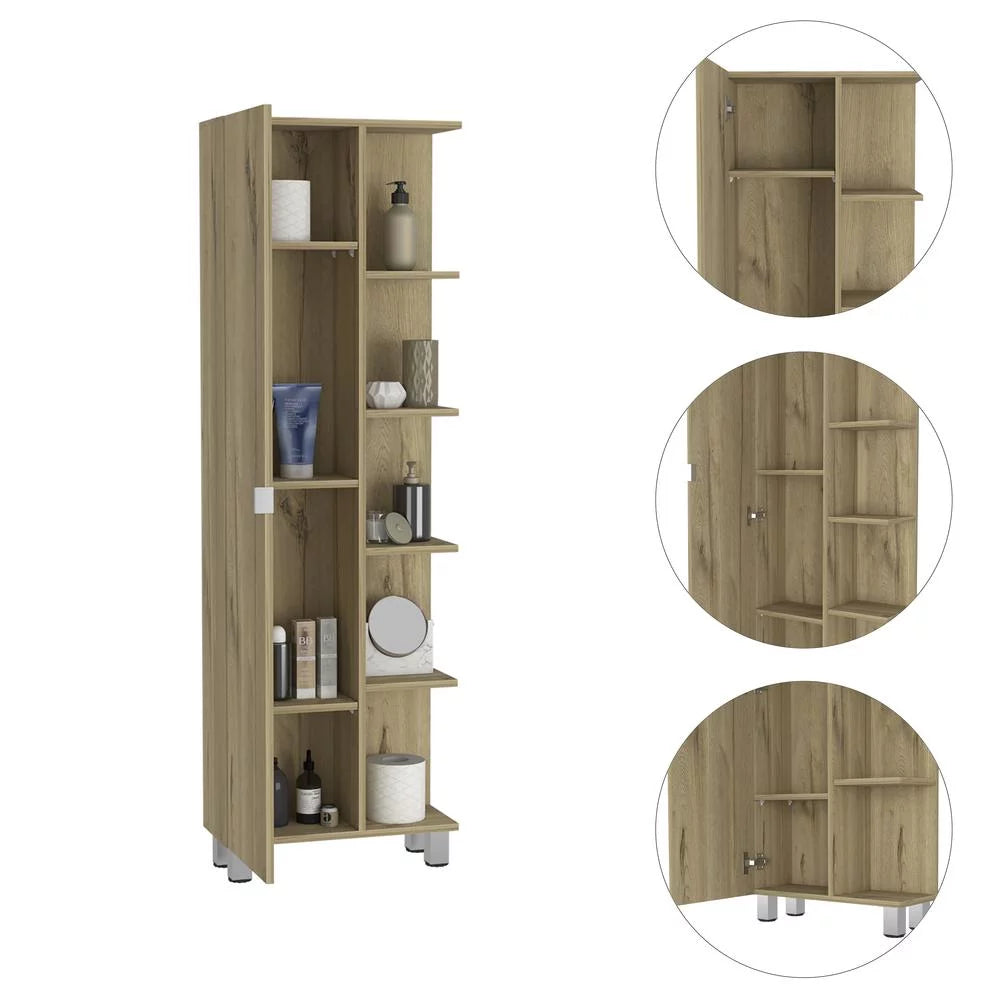 Light Oak Single Door Cabinet S506795