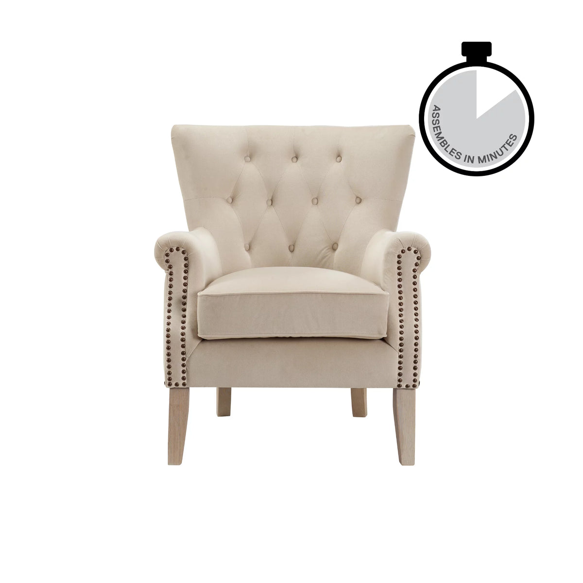 Beige Accent Chair V145041