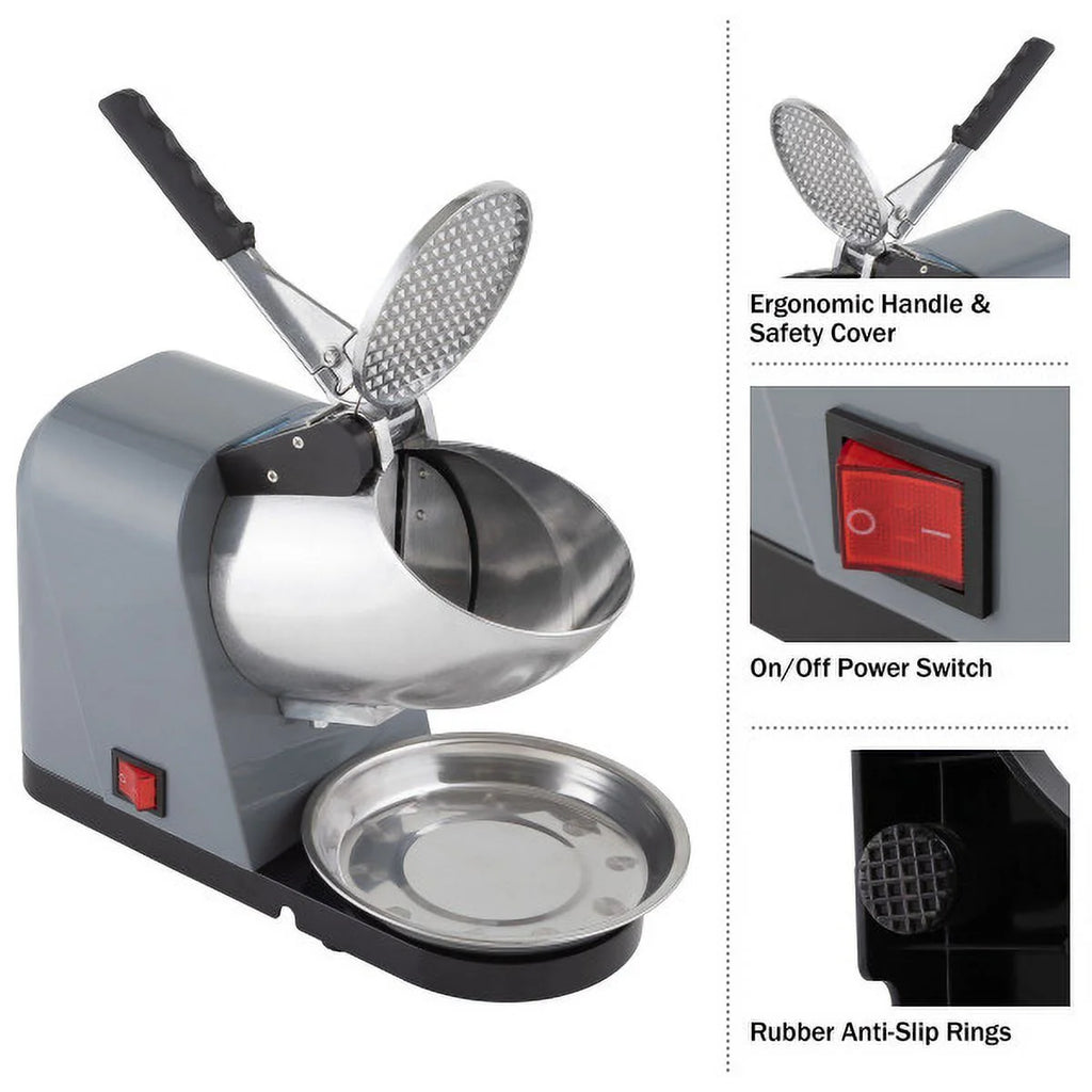 Snow Cone Machine Ice Shaver 170W Gray B48938