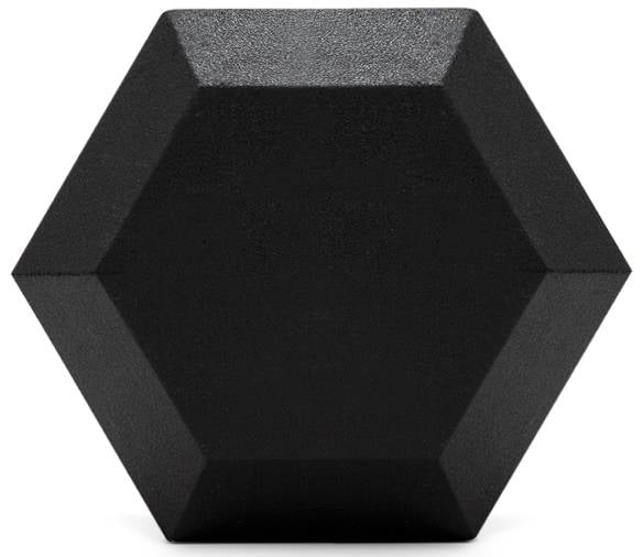 115 lbs Rubber Coated Hex Dumbbell Q6645