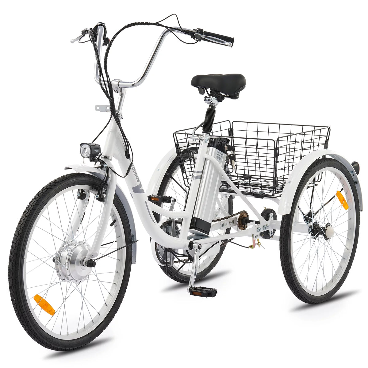Electric Tricycle for Adults 3 Wheel Electric Bike 250W White X15343