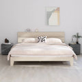 2 Piece Pine Wood Bedside Cabinets with Storage Drawers E236508