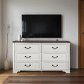 Farmhouse 6 Drawer Wood Dresser D83805